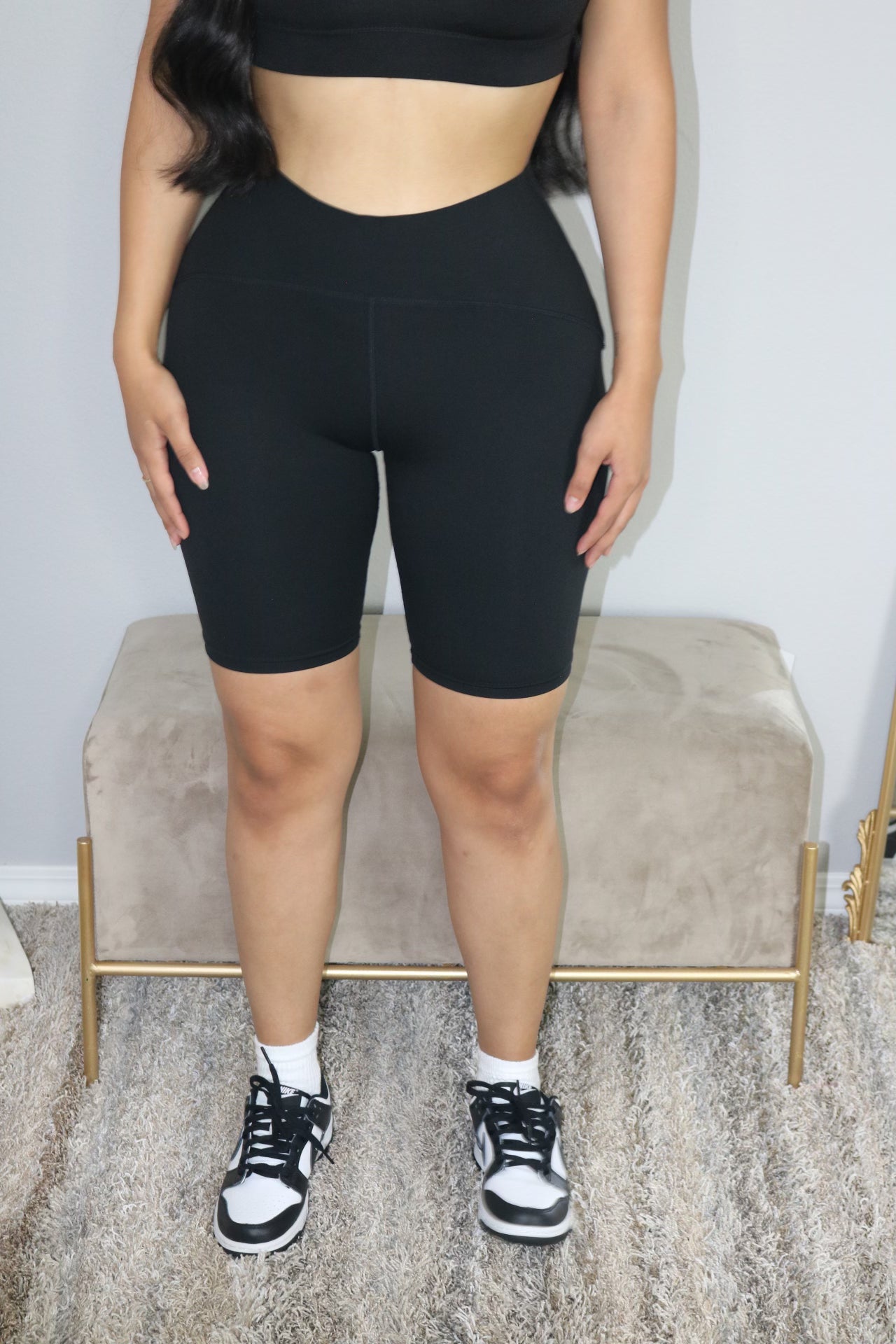 TUMMY TUCK set top & BIKER SHORTS